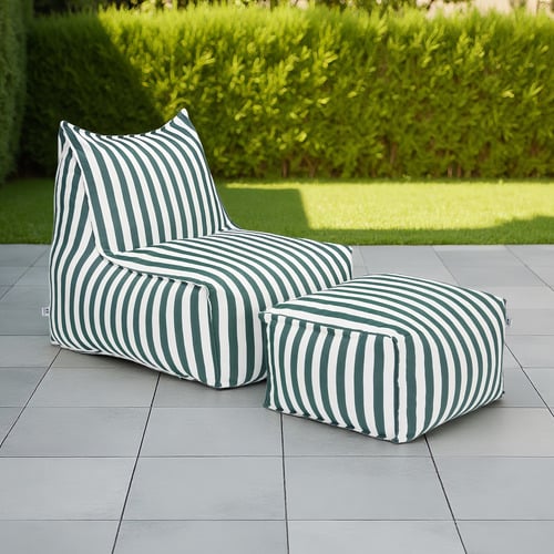 Farfalla 2 Piece Outdoor Lounge Chair & Ottoman Set