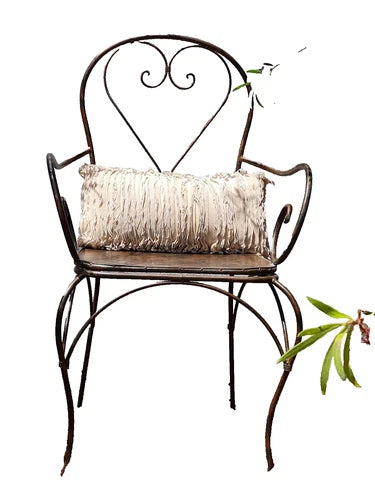 Menton French Bistro Armchair. Antique Copper Brown