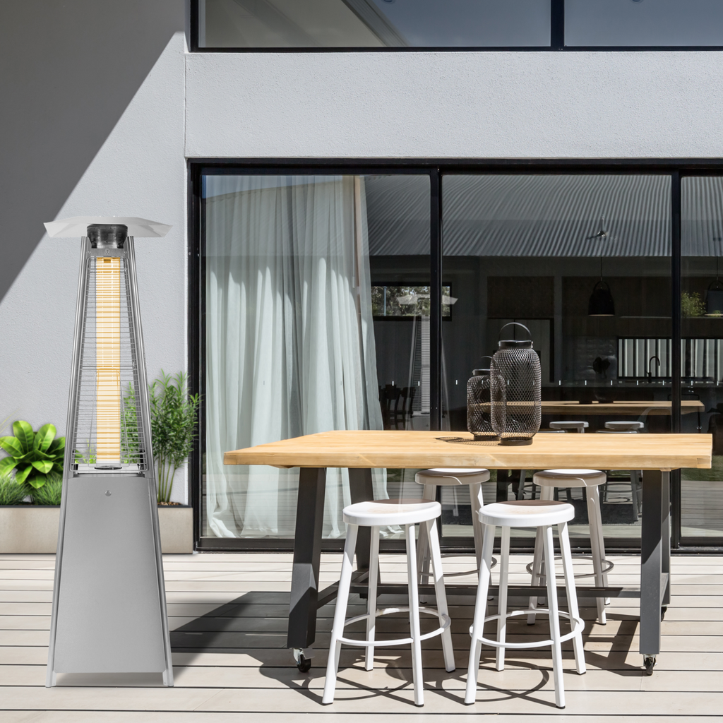Megara Deluxe Stainless Steel Pyramid Flame Heater