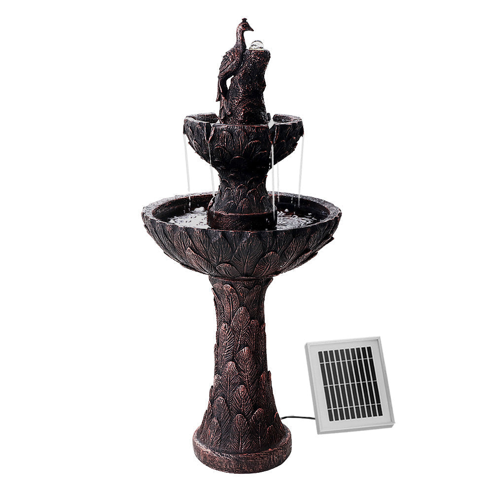 Torcello Solar Water Fountain/Cascading Bird Bath. 106cm