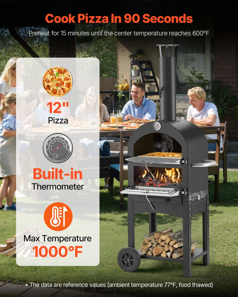 Granta Outdoor 12" Two Layer Pizza & Barbecue Oven