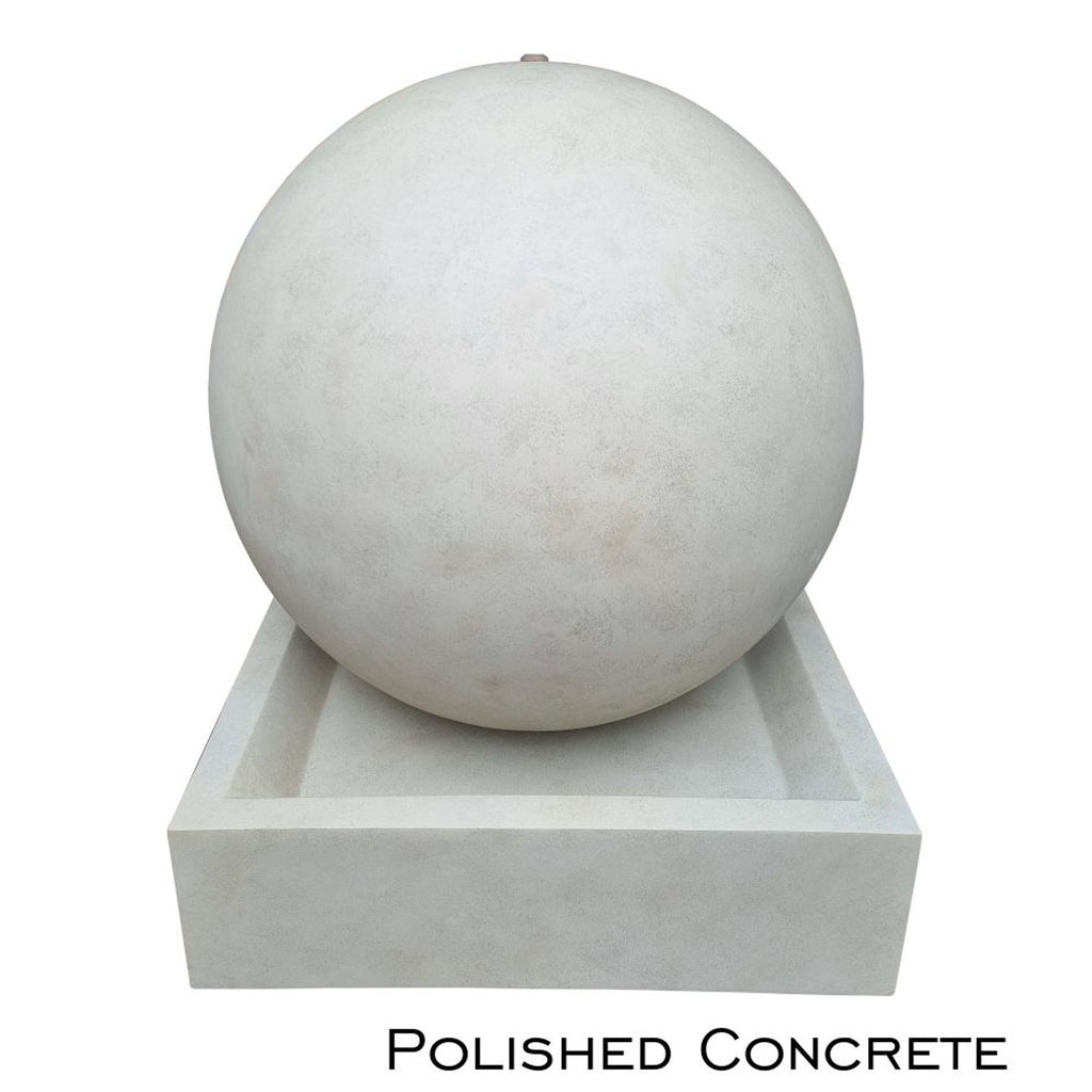 Empoli Smooth Sphere Fountain. Large 800 x 800 x 1120mm