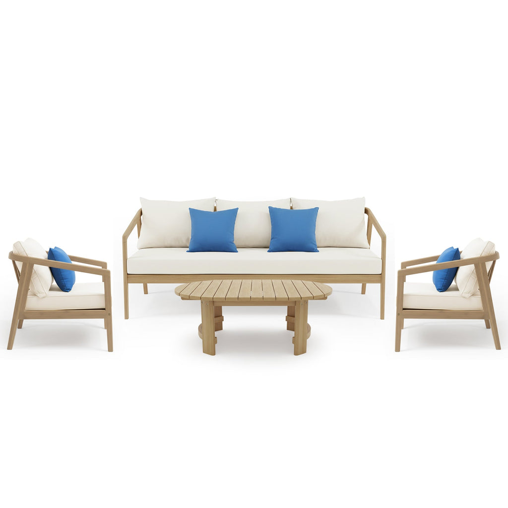 Sinfonia 4 Seater Hardwood Acacia Outdoor Sofa Set