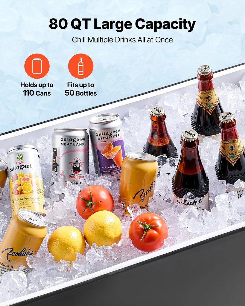 Celebration 75.71L Portable Patio/Party Drink Cooler Cart