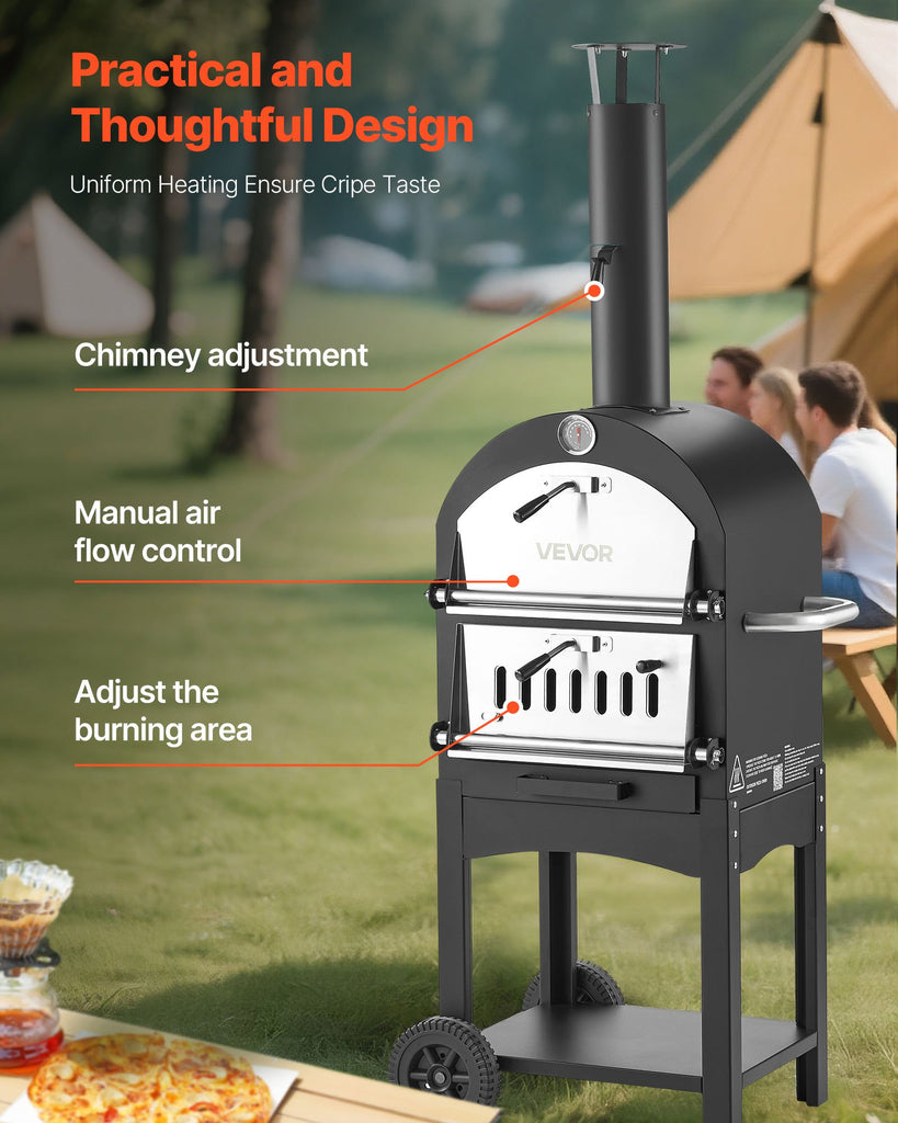 Granta Outdoor 12" Two Layer Pizza & Barbecue Oven