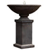 Narva Bowl on Plinth Fountain - Charcoal