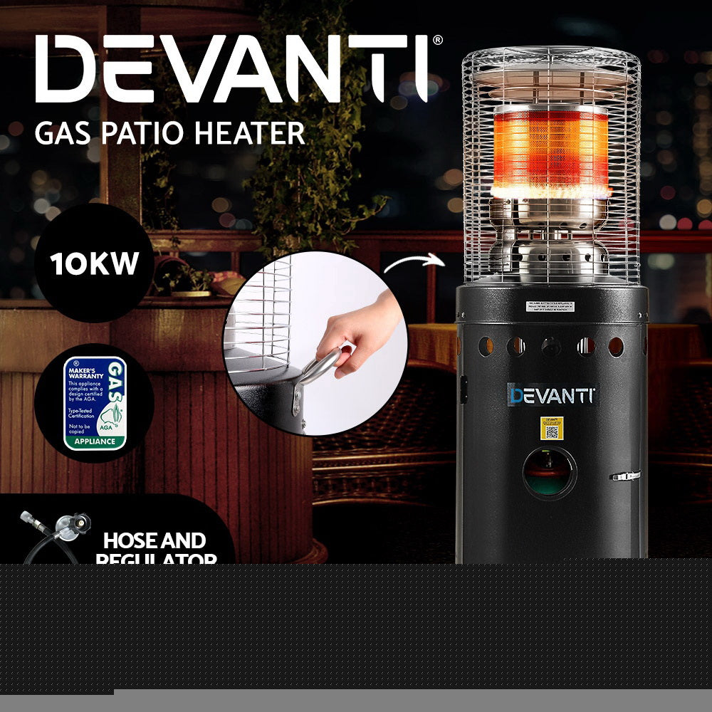 Expira Outdoor Gas Patio Heater - Black
