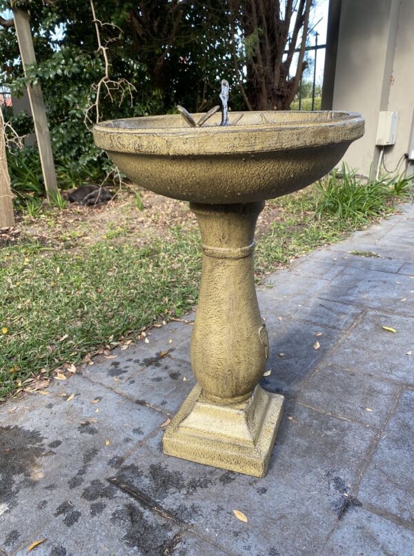 Fantasia Solar Bird Bath Water Feature with Lights