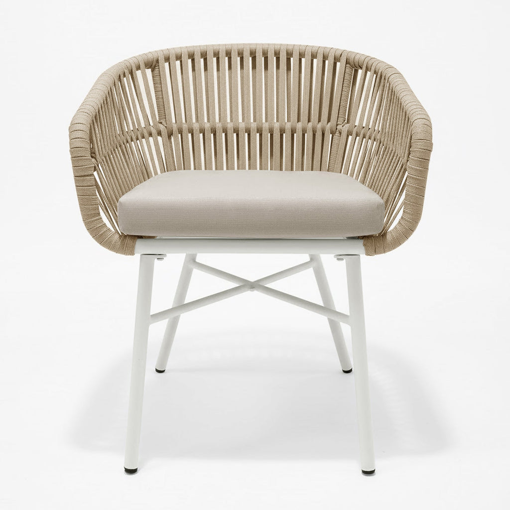 Brienz Rope Outdoor Dining Chairs. Set of 4. 4 Colours