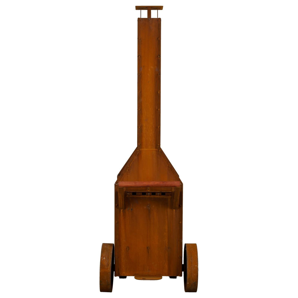 Falaise Classic Corten Steel Wood Burner in Rust
