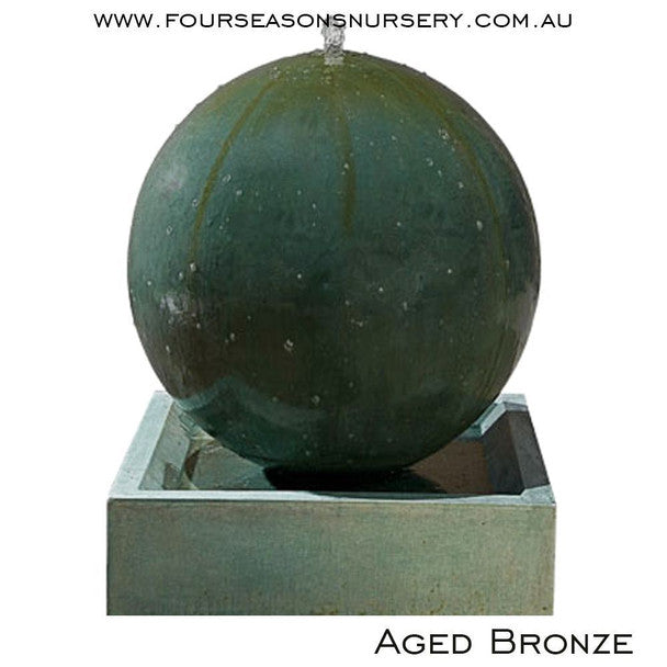 Empoli Smooth Sphere Fountain. Large 800 x 800 x 1120mm