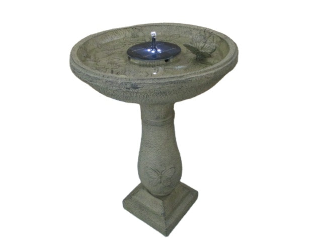 Fantasia Solar Bird Bath Water Feature with Lights