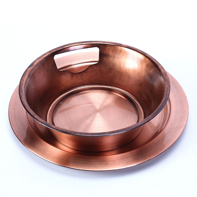 Traditionall Red Copper Beijing Style Large Charcoal Hot Pot. 34cms