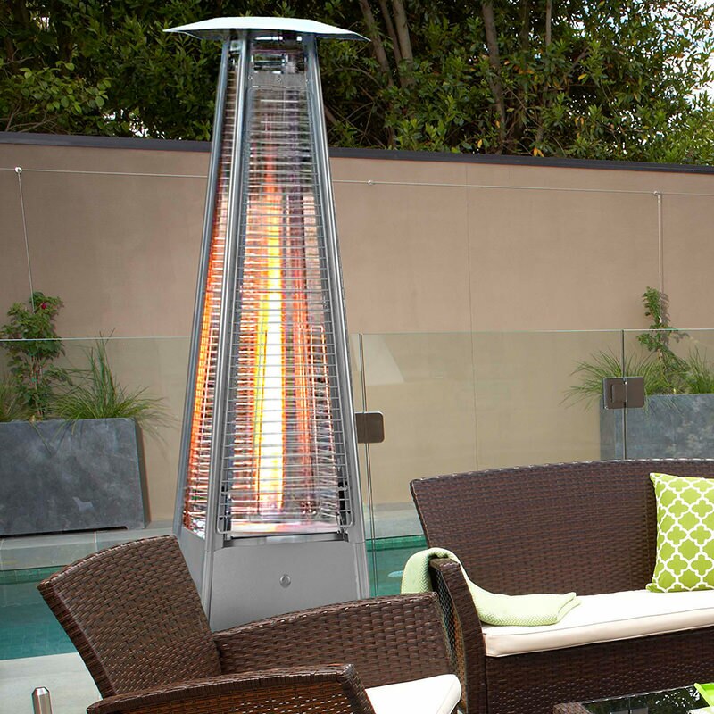 Megara Deluxe Stainless Steel Pyramid Flame Heater