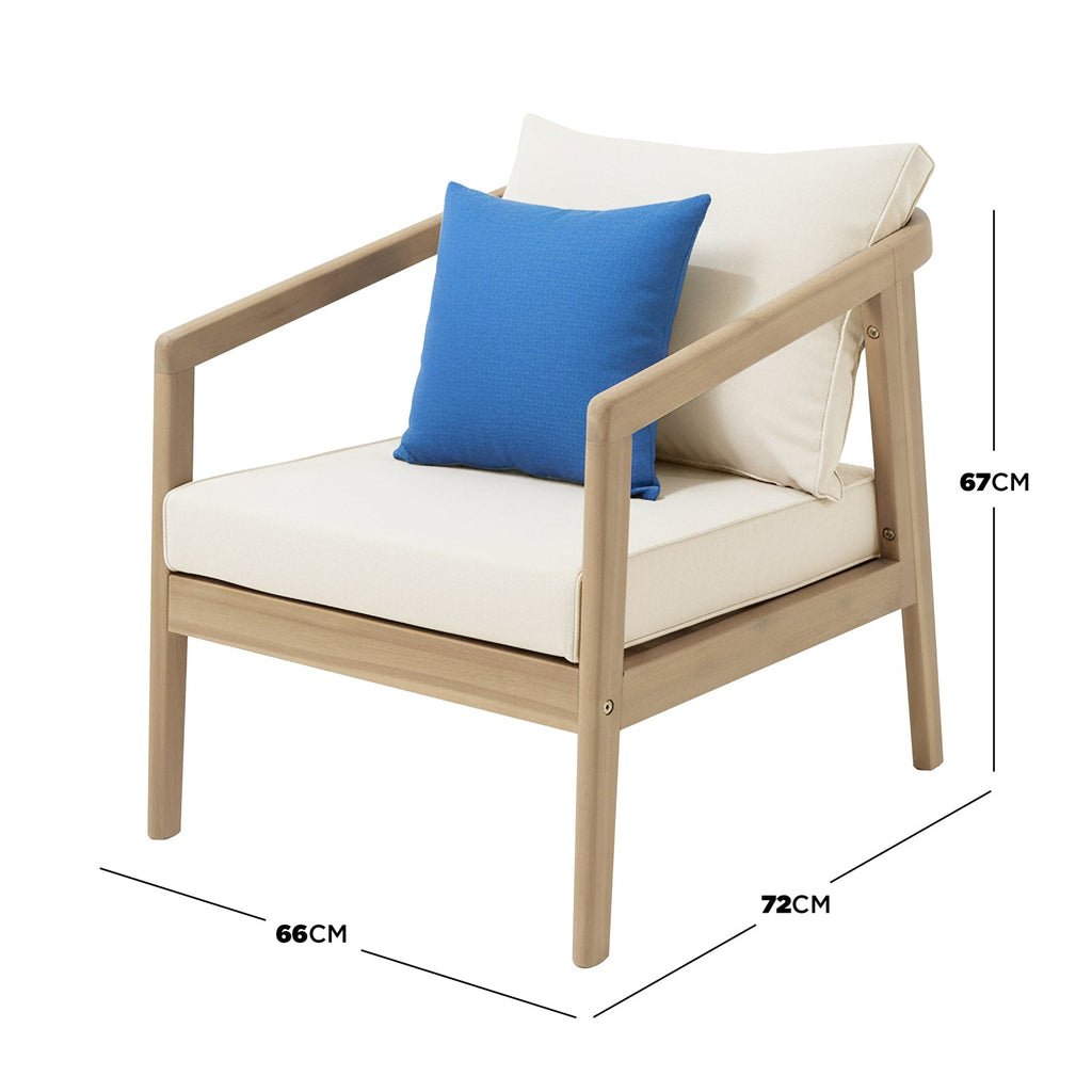 Sinfonia 4 Seater Hardwood Acacia Outdoor Sofa Set