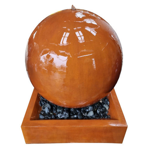 Empoli Smooth Sphere Fountain. Large 80 x 80 x 112cm
