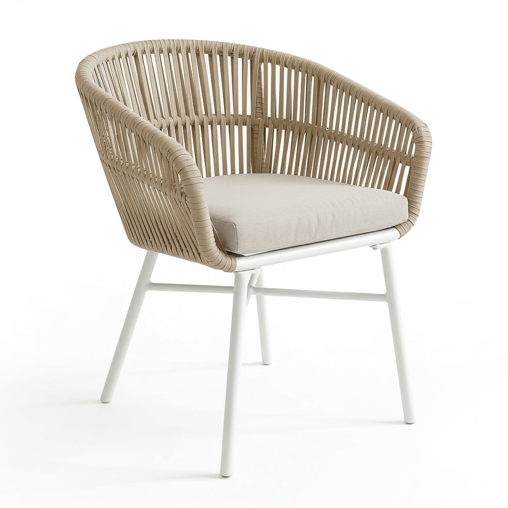 Brienz Rope Outdoor Dining Chairs. Set of 4. 4 Colours