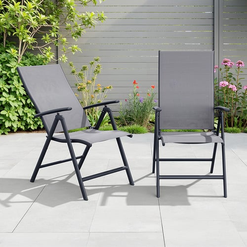 Drax Outdoor Deck Chairs (Set of 2)