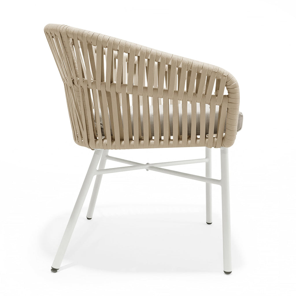 Brienz Rope Outdoor Dining Chairs. Set of 4. 4 Colours