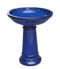 Alexandra Glazed Bird Bath - 5 Colours