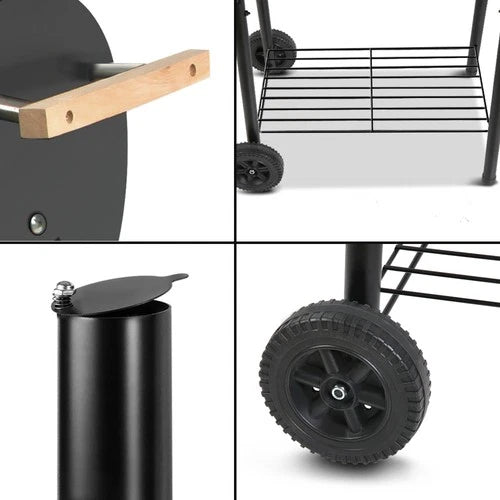 Colorado BBQ Grill 2-In-1 Offset Charcoal Smoker