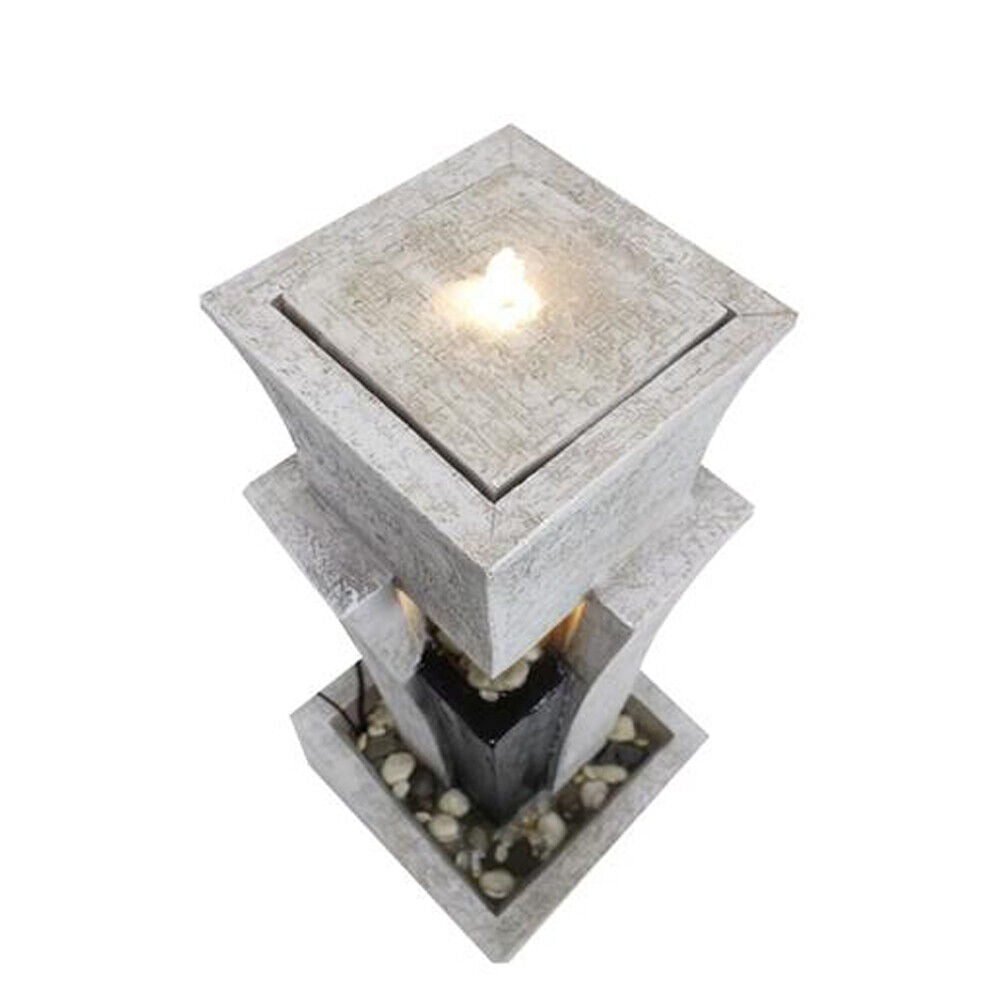 Valletta Modern Pillar with Shower Effect & Lights