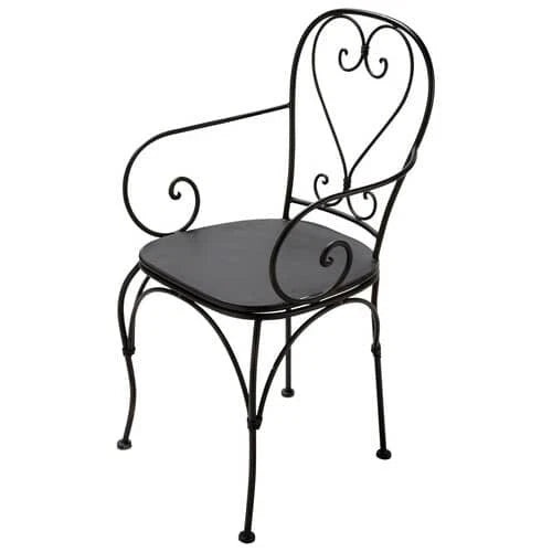 Menton French Bistro Armchair. Antique Copper Brown