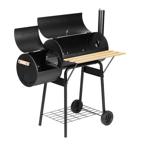 Colorado BBQ Grill 2-In-1 Offset Charcoal Smoker