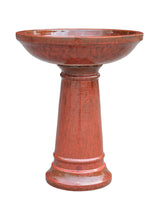 Alexandra Glazed Bird Bath - 5 Colours