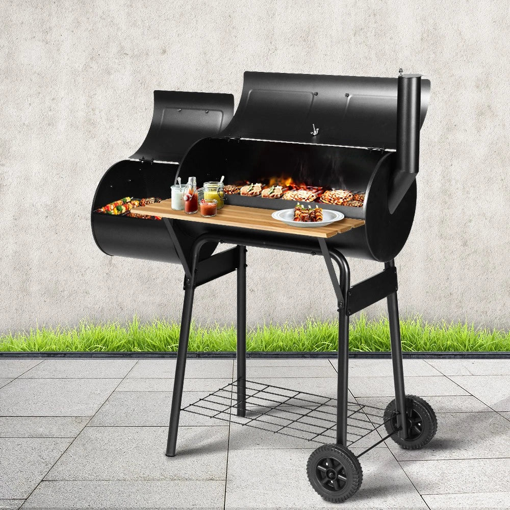 Colorado BBQ Grill 2-In-1 Offset Charcoal Smoker