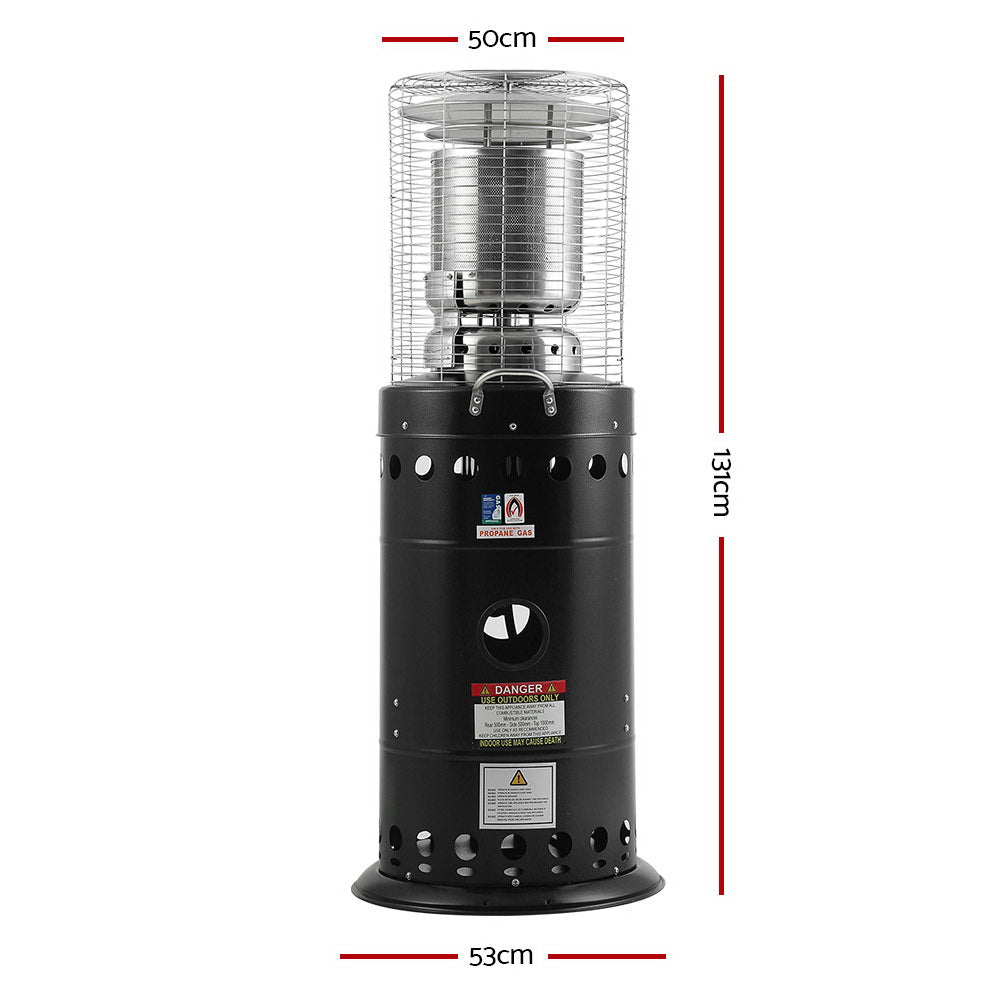 Expira Outdoor Gas Patio Heater - Black