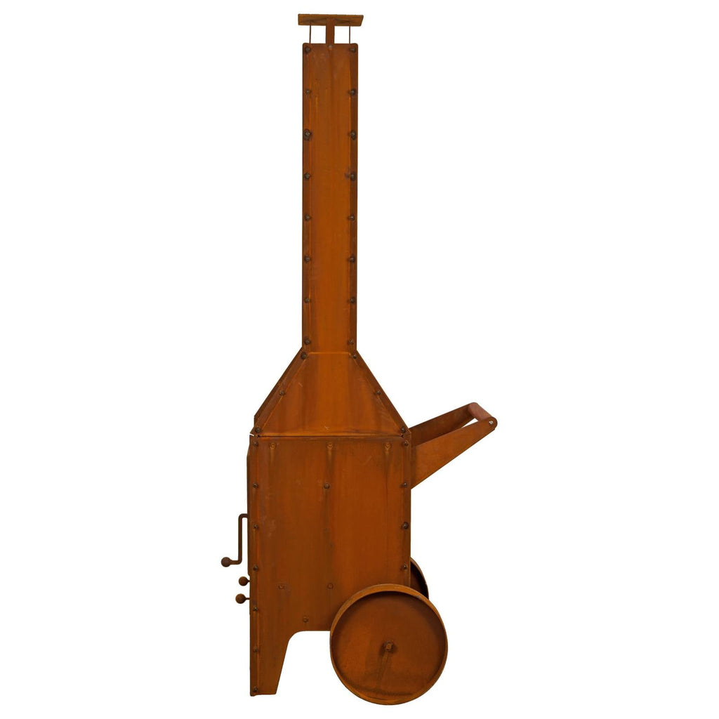 Falaise Classic Corten Steel Wood Burner in Rust