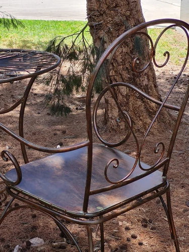 Zouzou French Bistro Garden Chair - Antique Brown