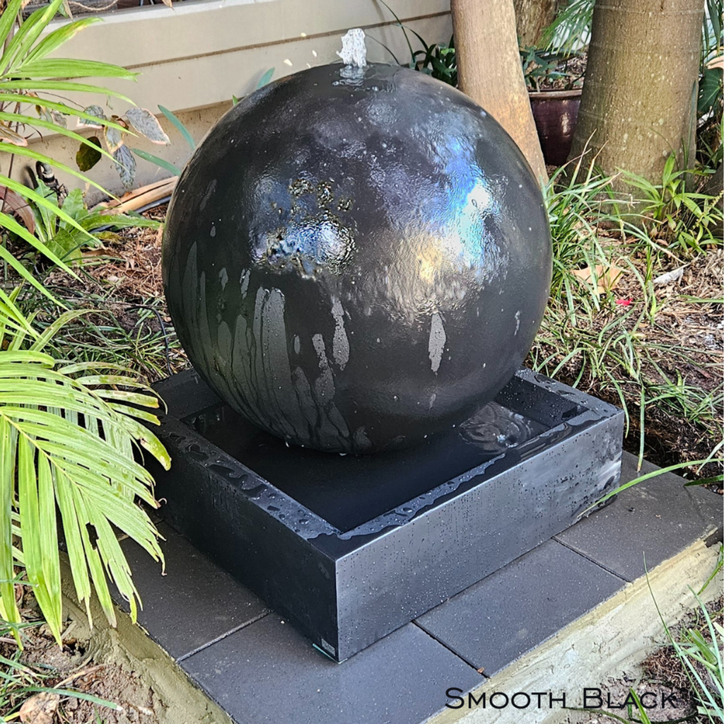 Empoli Smooth Sphere Fountain. Large 800 x 800 x 1120mm