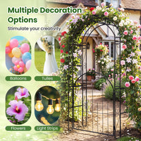 Cherbourg Steel Garden Arbour with Gate