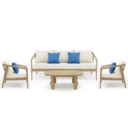 Sinfonia 4 Seater Hardwood Acacia Outdoor Sofa Set