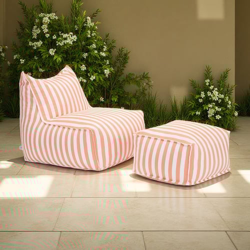 Farfalla 2 Piece Outdoor Lounge Chair & Ottoman Set