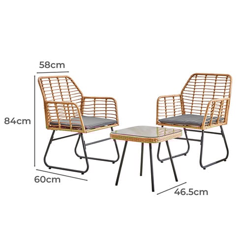 Corte 2 Seater Balcony & Bistro Set