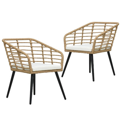 Anjali Set of 2 Garden Chairs w/Cushions