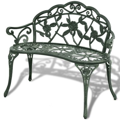 Fabiola Garden Bench 100 cm Cast Aluminium - 4 Colours