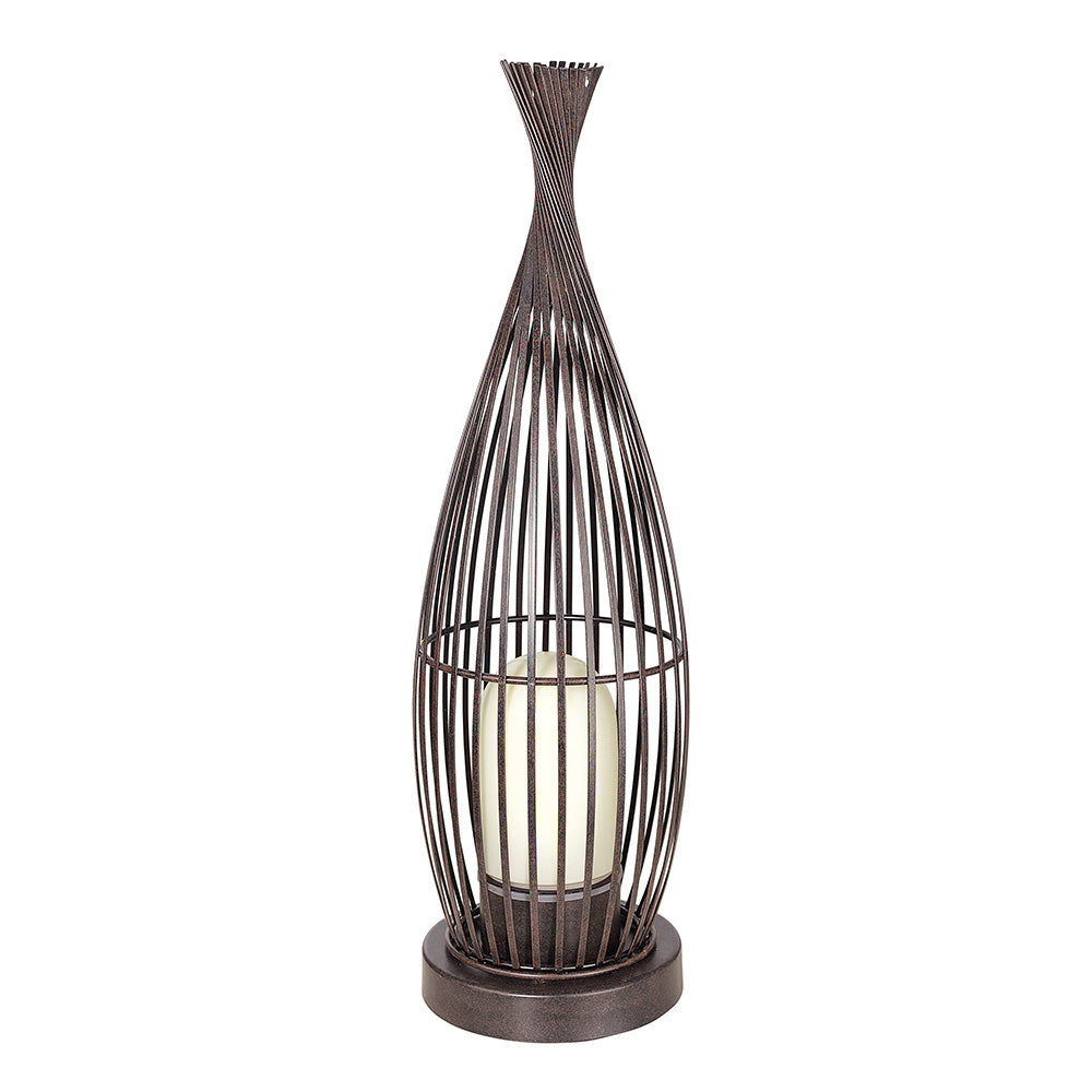 Salaman Garden Lantern in Antique Brown