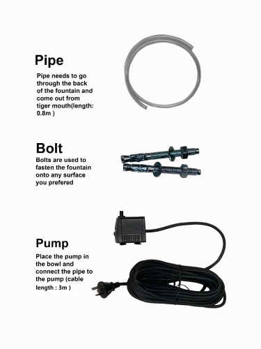 Roma Cast Iron Lion Wall Fountain