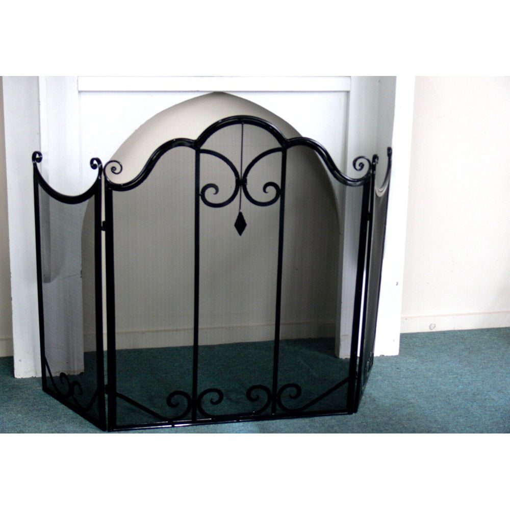 L'Occitane Wrought Iron Fire Screen - Black or Gold