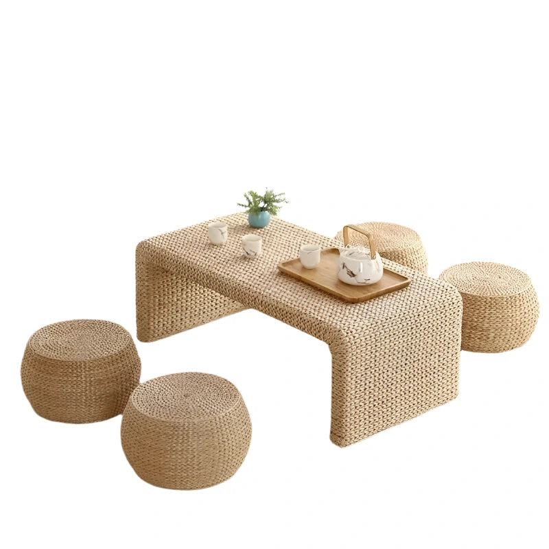 Modern Japanese Osaka Rattan Coffee Table