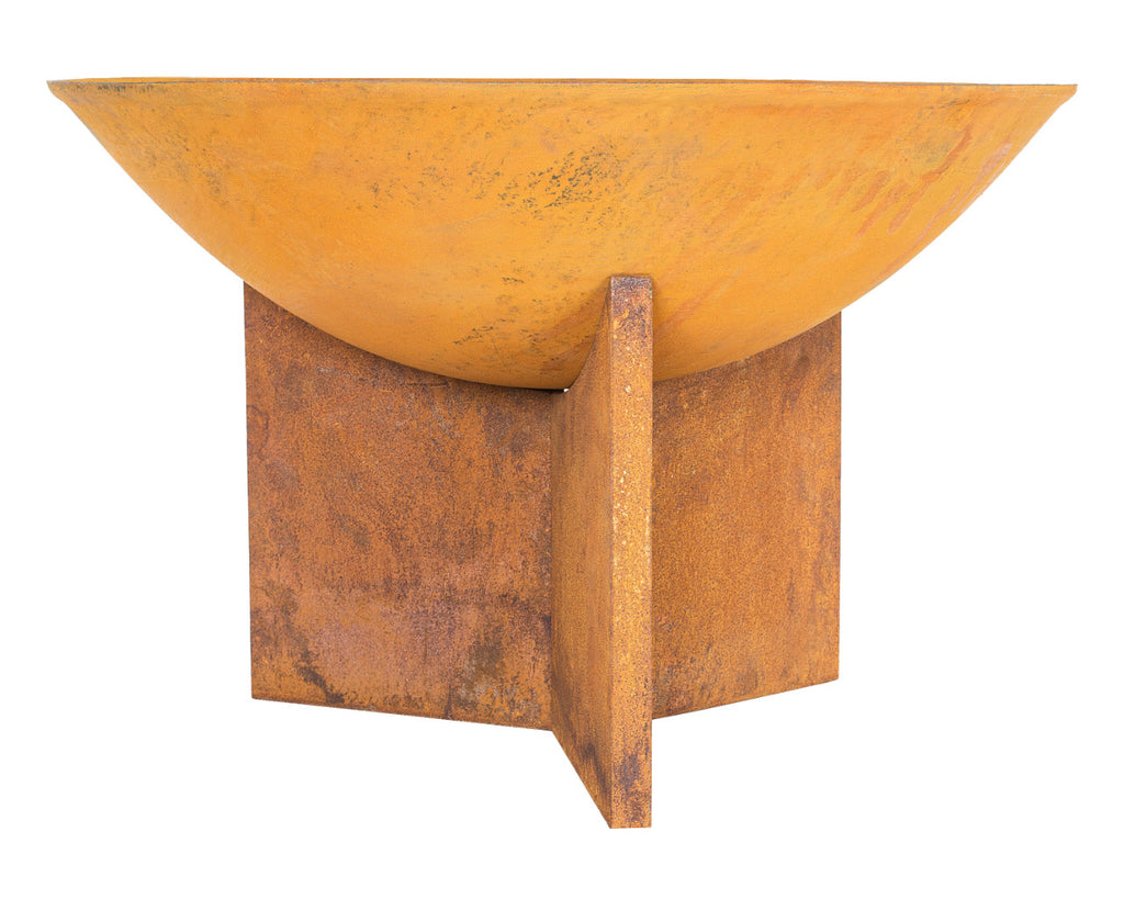 Mirlande Rustic Fire Pit with Half Grill