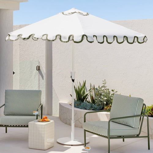 Mendosa 2.7m Scalloped Market Umbrella