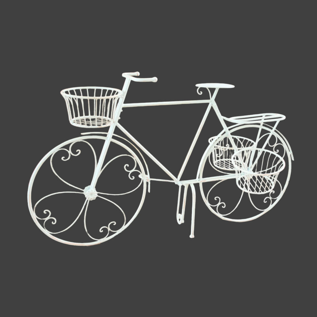 Tiburon Bicycle Planter – Brown or Cream