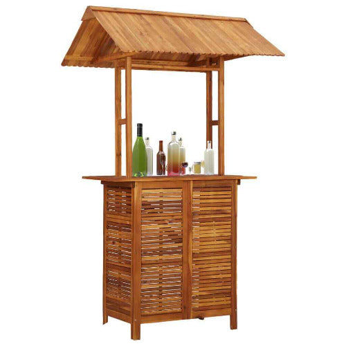 Dakota Acacia Wood Bar w/Rooftop
