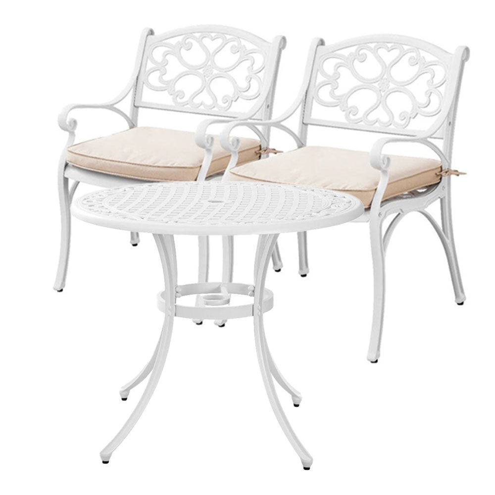Zenia 3 pc Dining Setting - Black or White