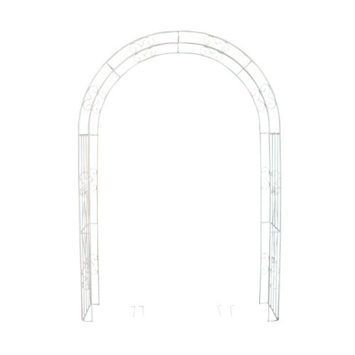 Catena Garden Arch Arbour Trellis Pergola - Distressed Cream